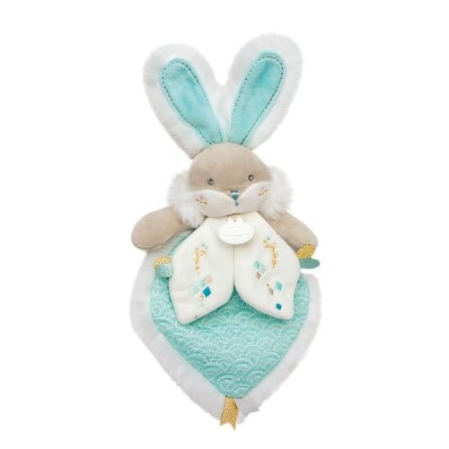 Doudou Conejo Verde Menta con Caja de Regalo (24 cm) - Imagen 3