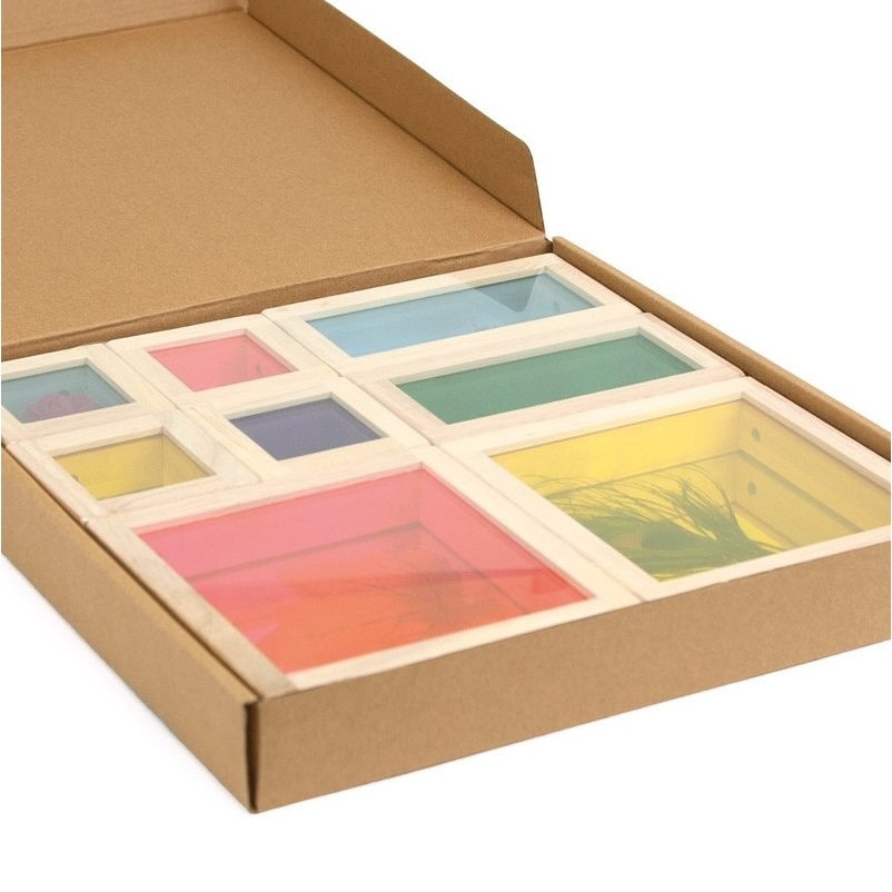 Bloques Sensoriales de Madera con reverso de Espejo Treasure Blocks - Imagen 8