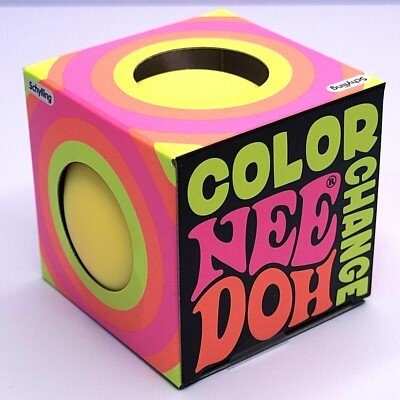 Pelota Sensorial Antiestrés para Estrujar Cambia de Color Amarillo/Naranja - Imagen 5
