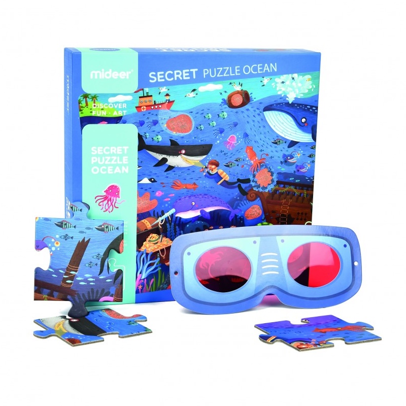 Puzzle con Lentes Mágicas Océano Secreto (35 piezas)